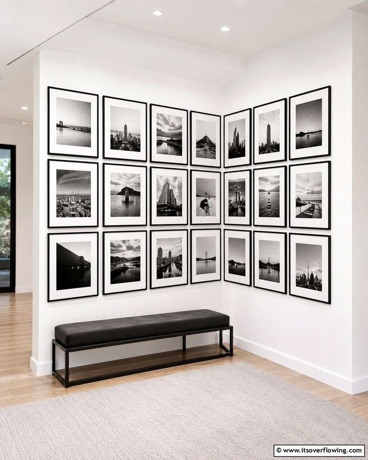 Customize Gallery Wall (Category: Frames & Pictures) located in Manila. Submitted by ginnahpie29636 (Listing ID 1461563520, Image 3). Description: ✨ FULL WALL GRAND GALLERY SET • 28 PIECES 🖼️ Ready to turn your house into a LUXURY HOME? 🤩 This is THE iconic gallery wall everyone dreams of — floor-to-ceiling, edge-to-edge, perfectly symmetrical 28-piece grid . ✅ WHAT YOU GET: ✔️ 28 Frames: Same iconic style — slim sleek black border + thick cris