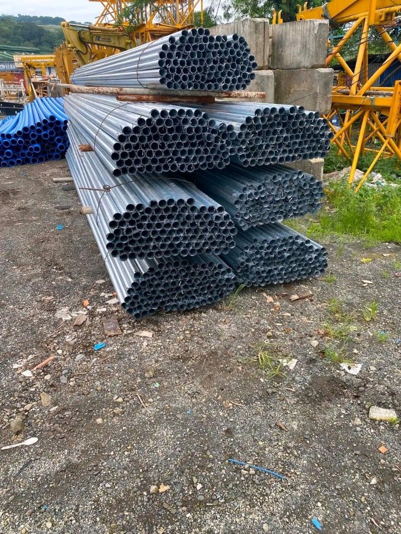 GI Pipe (All sizes available) 6mtrs BRANDNEW (Category: Construction & Building Materials) located in Caloocan City. Submitted by mefscaffoldingandconstruction (Listing ID 1461562906, Image 3). Description: Scaffolding, GI PIPE Pagawaan Cash on delivery 🚚.