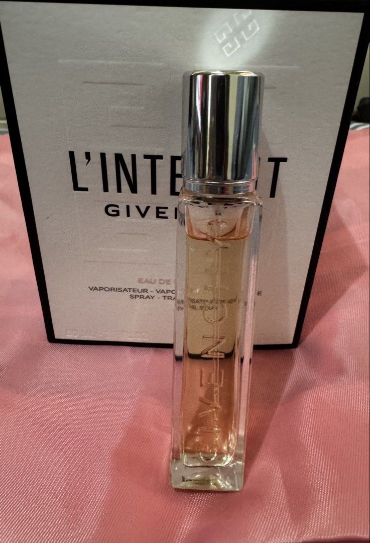 Givenchy L'Interdit edp Travel Spray 12.5ml (Category: Fragrance & Deodorants) located in Quezon City. Submitted by vibelane_shop (Listing ID 1461671395, Image 1). Description: - Original Travel size Givenchy L'Interdit Eau de Parfum - 12.5ml spray bottle - No box separate box.Travel size bottle was included in the full bottle perfume. - Ideal for on-the-go - Made in France - Popular and sought-after fragrance ❗No lowballing! .