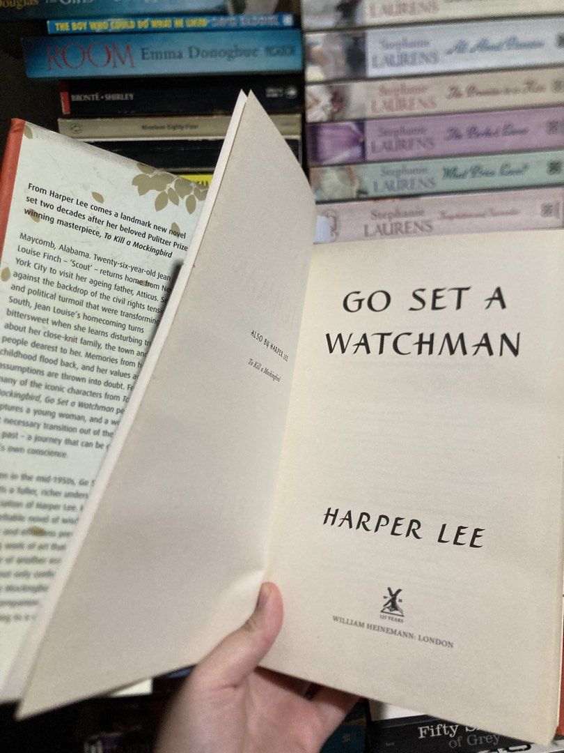Go Set a Watchman by Harper Lee (Category: Storybooks) located in Manila. Submitted by kreserie (Listing ID 1461772410, Image 3). Description: Harper Lee's Go Set a Watchman. A sequel to To Kill a Mockingbird. Set in Maycomb, Alabama. Follows Scout Finch as a young woman. Explores themes of racism and prejudice. A thought-provoking read. Published by William Heinemann..