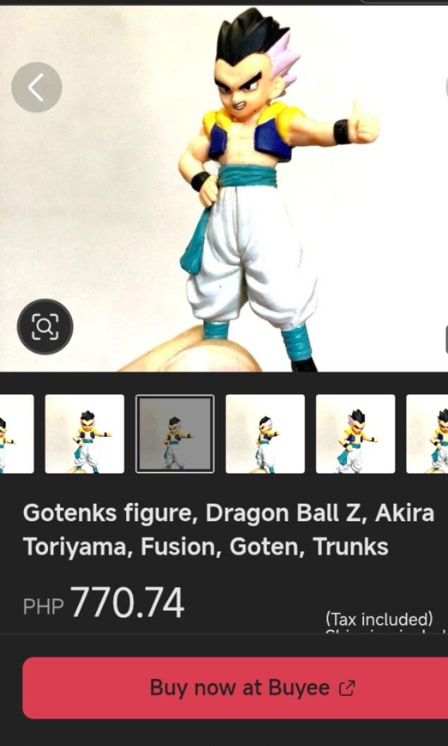 Gotenks Dragon Ball Figure Collection (Category: Figurines & Statues) located in Tarlac. Submitted by kaizer_rabbit (Listing ID 1461716023, Image 3). Description: Character: Gotenks (Base Form) Franchise: Dragon Ball Z (Majin Buu Saga) Manufacturer: BANDAI Release Year: 2004 Lineup: "Dragon Ball Collection Vol. 3" Classification: Candy Toy / Capsule Gashapon Figure.