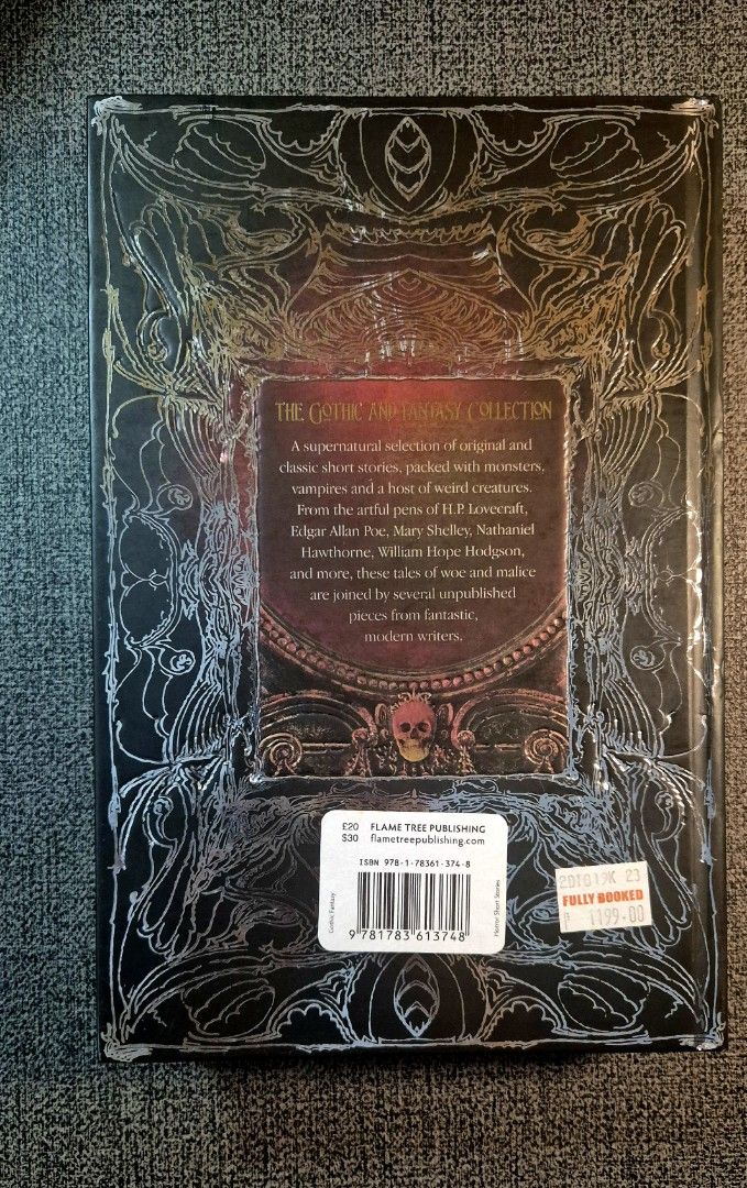 Gothic Fantasy Chilling Horror Short Stories (hardbound) (Category: Storybooks) located in Angeles City. Submitted by dps733 (Listing ID 1461634179, Image 2). Description: see photos for actual condition with slight foxing - very good condition 📍angeles city.