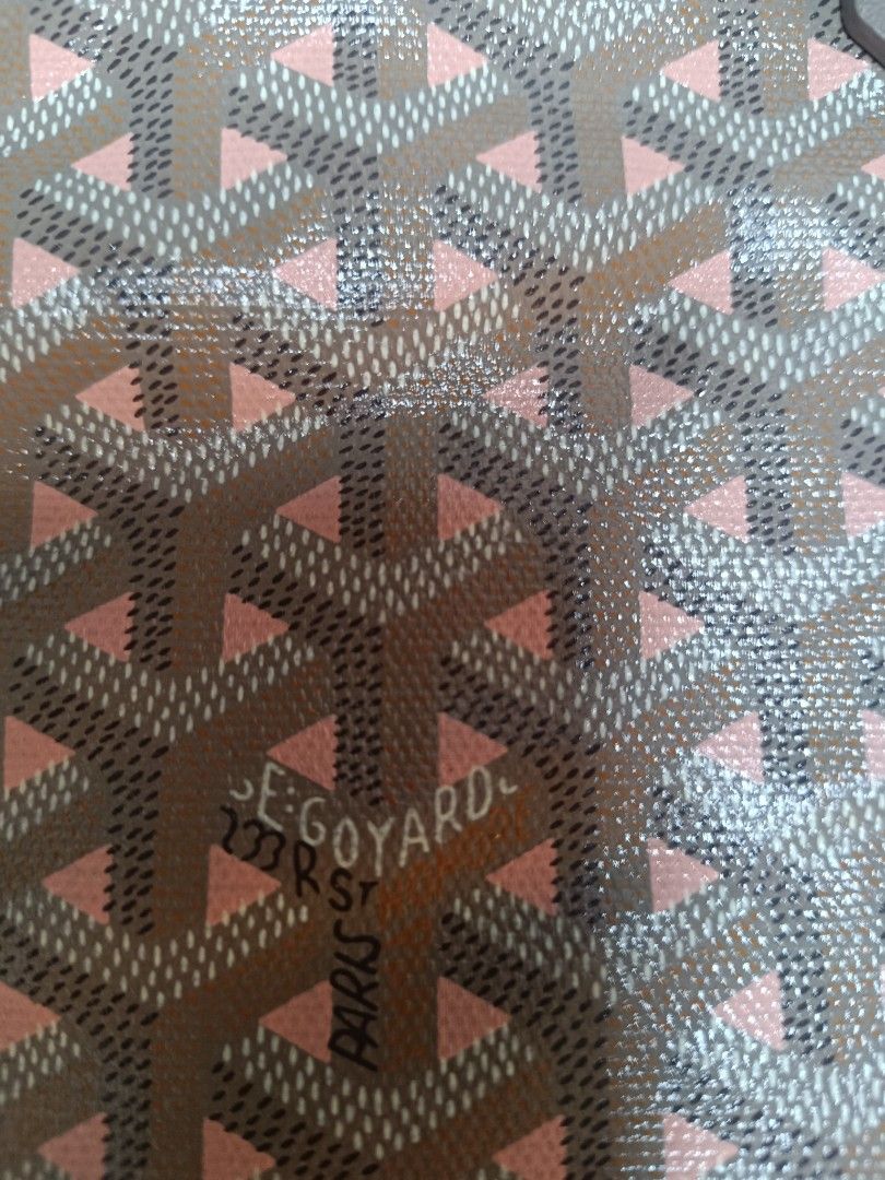 Goyard Mini Bag Pink Grey Monogram (Category: Luxury Bags & Wallets) located in Pateros City. Submitted by harry062182 (Listing ID 1461583575, Image 2). Description: - Goyard Mini Tote Bag - Classic Pink & Grey Monogram Pattern - Genuine Leather Handles & Trim - Bright Coral Pink Interior - Compact Size, Perfect for Essentials - Made in France - Serial Number: ADM 120170.