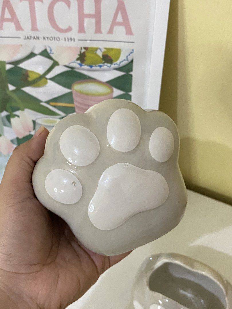 GRAY PAW MULTIPURPOSE HOLDER (Category: Accessory Holder, Box & Organizers) located in Dasmarinas. Submitted by hannah.oakph (Listing ID 1461751634, Image 2). Description: the one on the right is sold already has paint flaws but doesn't affect functionality.