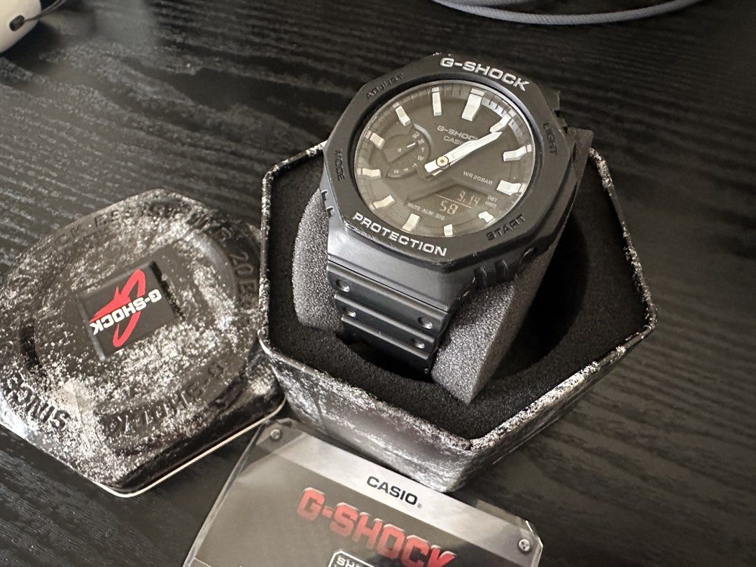G-Shock GA-2100-1A - NEGOTIABLE (Category: Men's Watches) located in Mandaluyong City. Submitted by humstrat (Listing ID 1461604213, Image 1). Description: Feel free to offer - 💯 legit Orig price 8150 Shipping fee not included Mechanically 100% working Minor aesthetic flaw: minimal transparent coating peeling off at some edges but barely noticeable..