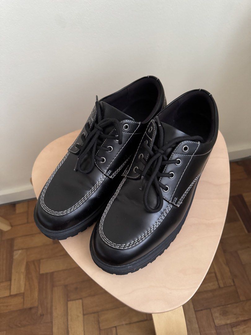 GU Derby Shoes (Category: Casual Shoes) located in Quezon City. Submitted by raremountain.19d94e (Listing ID 1461792445, Image 2). Description: Worn a few times. No box. No sole seps, no heel drags. Add shipping fee. .