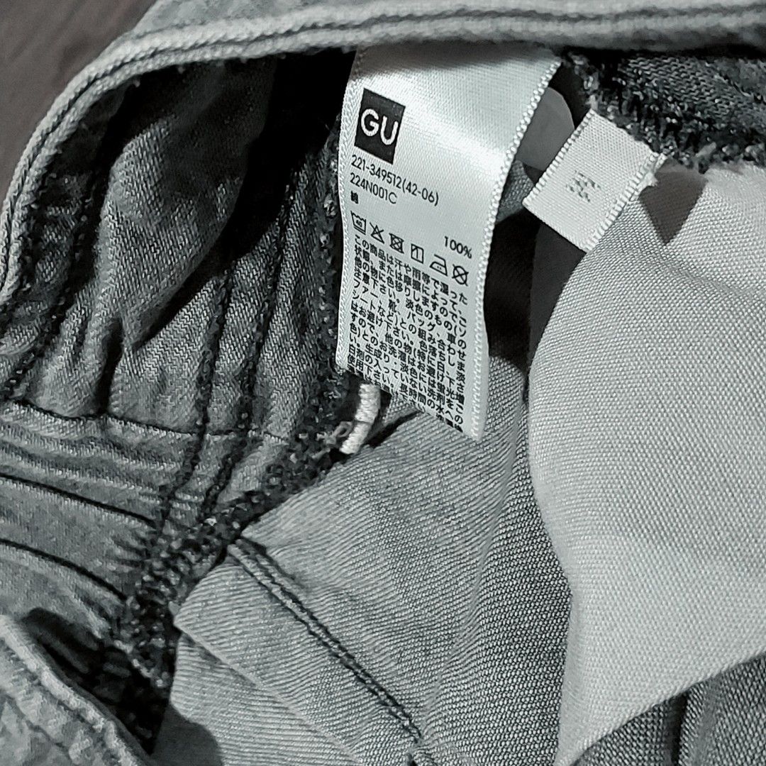 GU light denim wide pants (Category: Jeans) located in Caloocan City. Submitted by jensapparel (Listing ID 1461723699, Image 3). Description: bnew condition removed tag only. no issue, flaws.