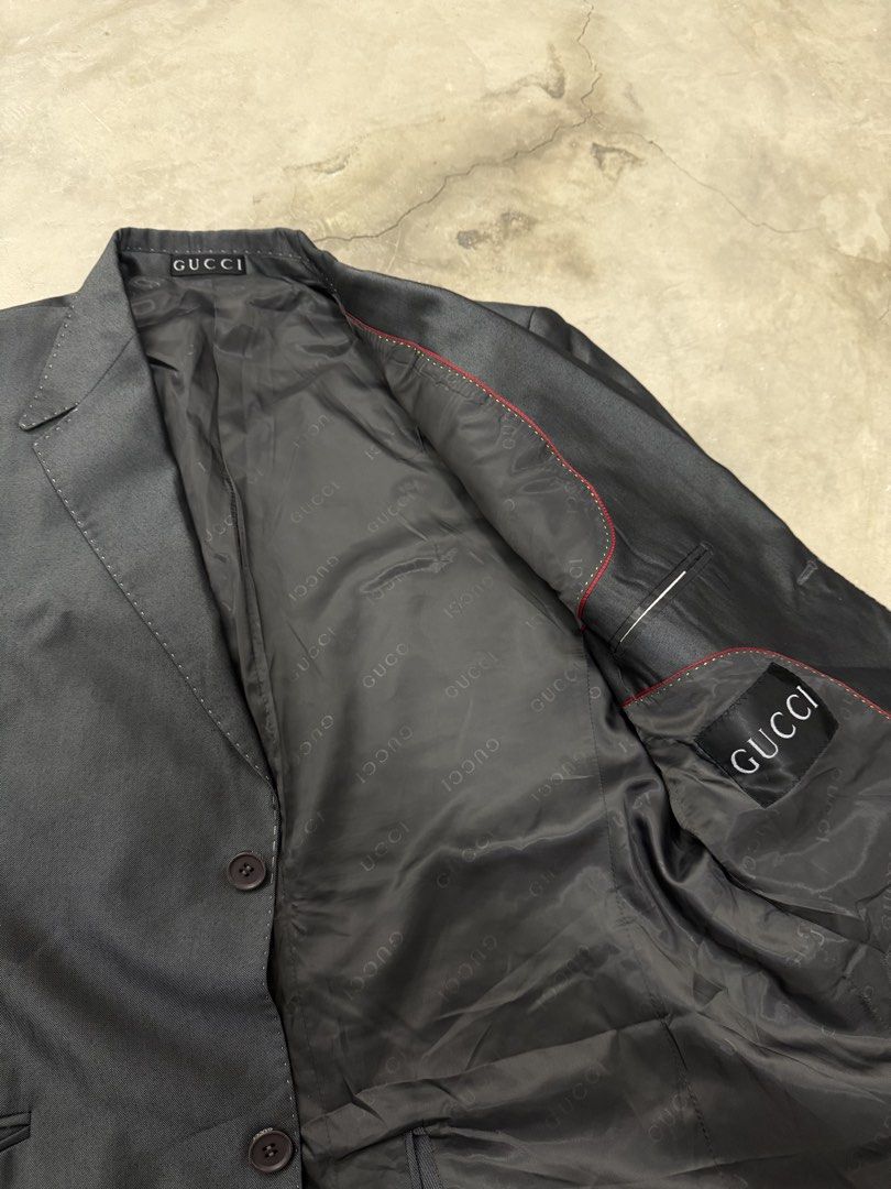 Gucci Coat (Category: Luxury Apparel) located in Manila. Submitted by _lokithrift_ (Listing ID 1461690769, Image 3). Description: Gucci coat 30 length 20.5 width.