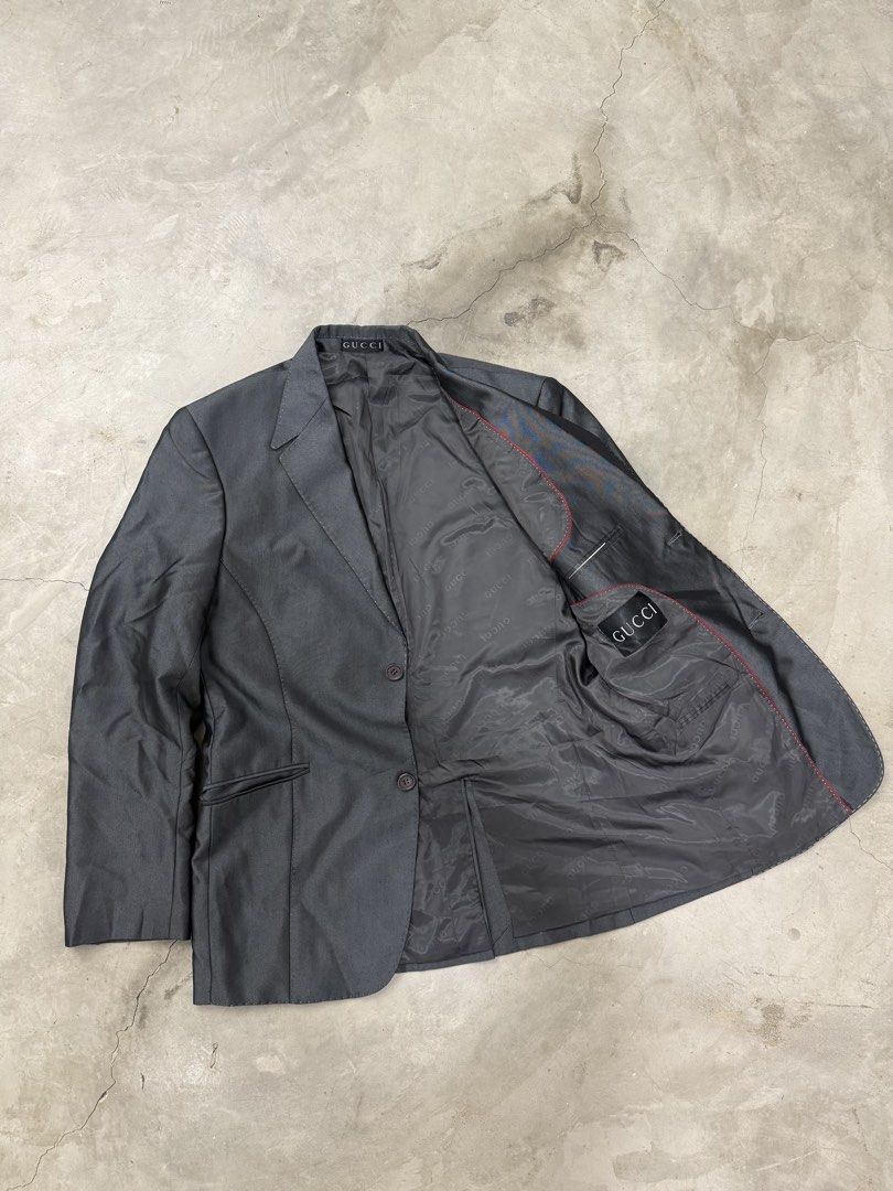 Gucci Coat (Category: Luxury Apparel) located in Manila. Submitted by _lokithrift_ (Listing ID 1461690769, Image 2). Description: Gucci coat 30 length 20.5 width.