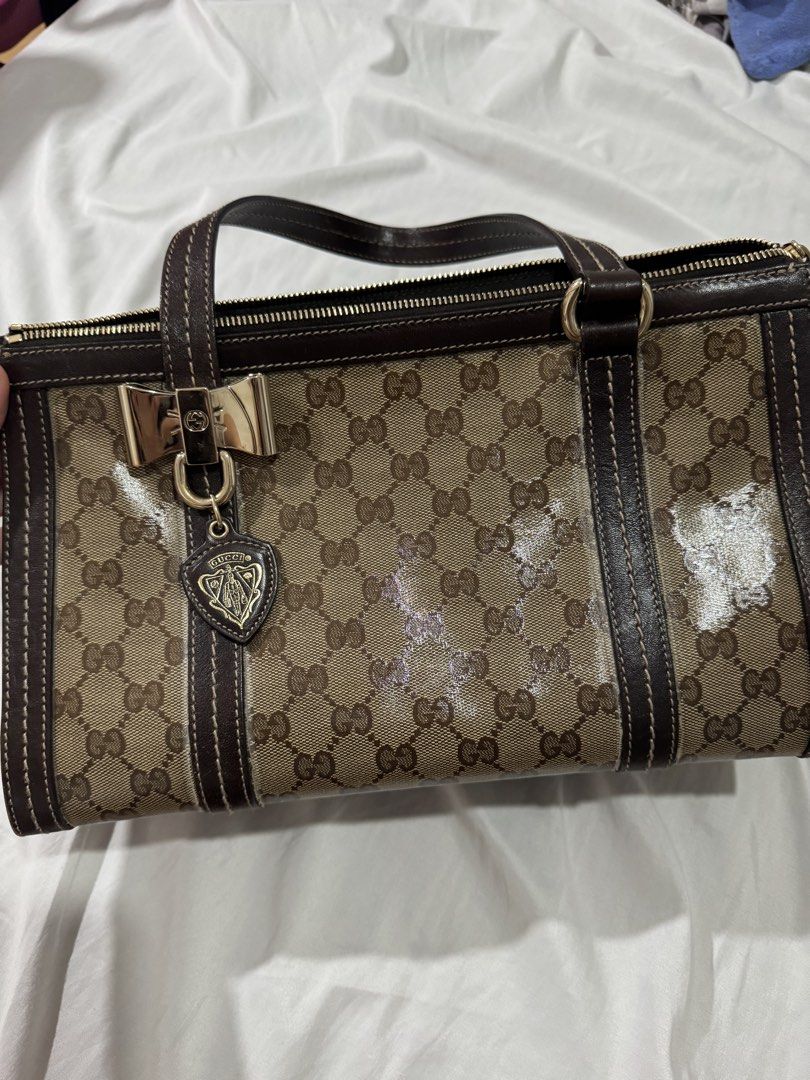 Gucci Crystal Monogram Duchessa (Category: Shoulder Bags) located in Calamba. Submitted by keenivy (Listing ID 1461662968, Image 1). Description: Bought 2nd Hand at 2nd Street Taiwan. Original with entrupy included..