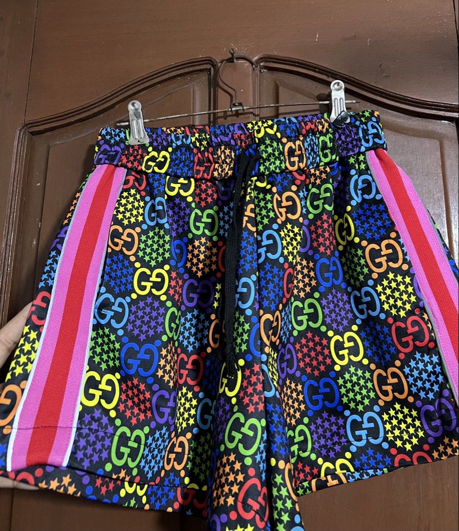 Gucci Multicolor GG Logo Shorts (Category: Shorts) located in Manila. Submitted by thriftpoint99 (Listing ID 1461773792, Image 3). Description: 26-28x14x14 No issue Excellent condition.