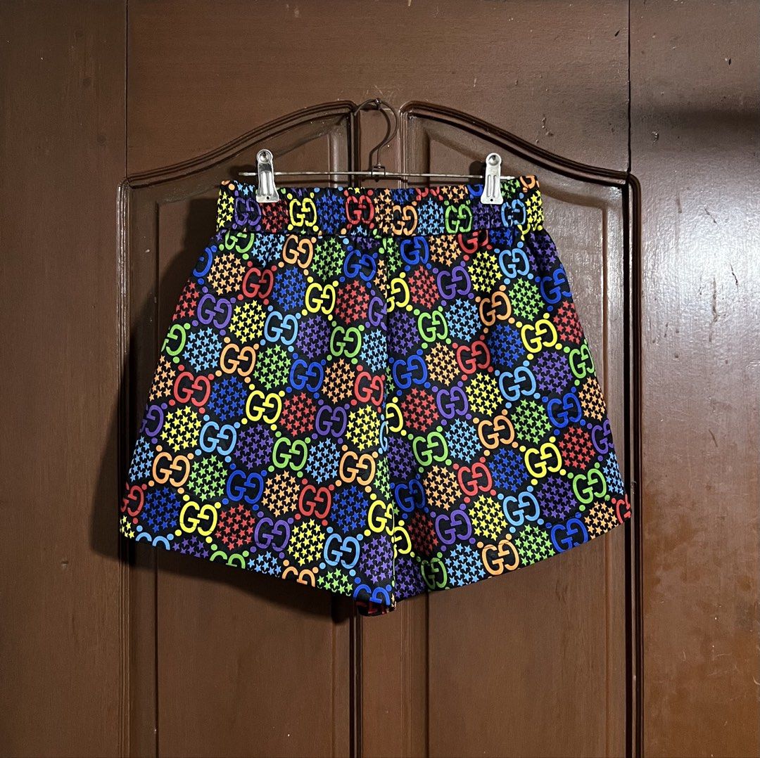 Gucci Multicolor GG Logo Shorts (Category: Shorts) located in Manila. Submitted by thriftpoint99 (Listing ID 1461773792, Image 2). Description: 26-28x14x14 No issue Excellent condition.