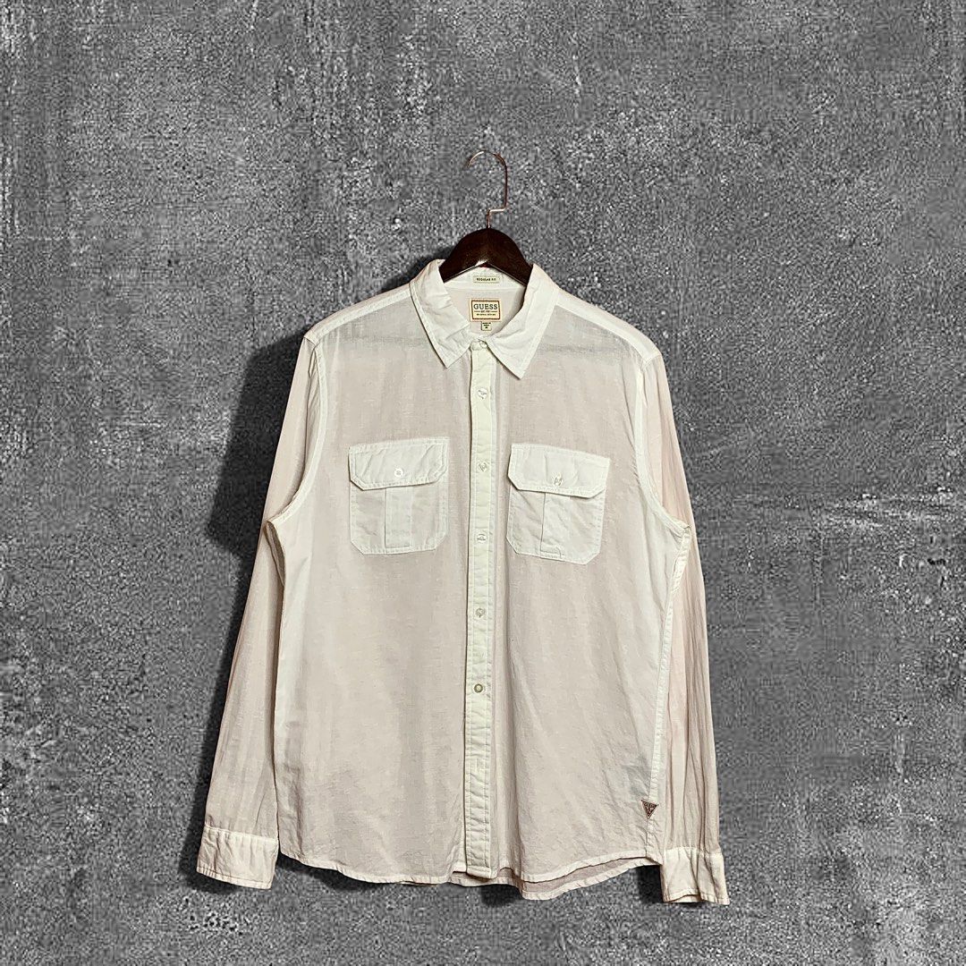 Guess Linen Button down (Category: Formal Shirts) located in Quezon City. Submitted by donklasiko (Listing ID 1461573968, Image 1). Description: Condition: 9.5+/10 Pristine condition Issue: non Refer to the dimension 🤗 PM FOR MORE DETAILS NO RETURN, NO EXCHANGE & NO REFUND! ✅I ALSO ACCEPT TRADE/SWAP TO ANYTHING JUST DROP YOUR OFFER Please manage your expectations, this is a secondhand item. What you see is what you get 😊 💵MOP: GCASH, BDO or Ca