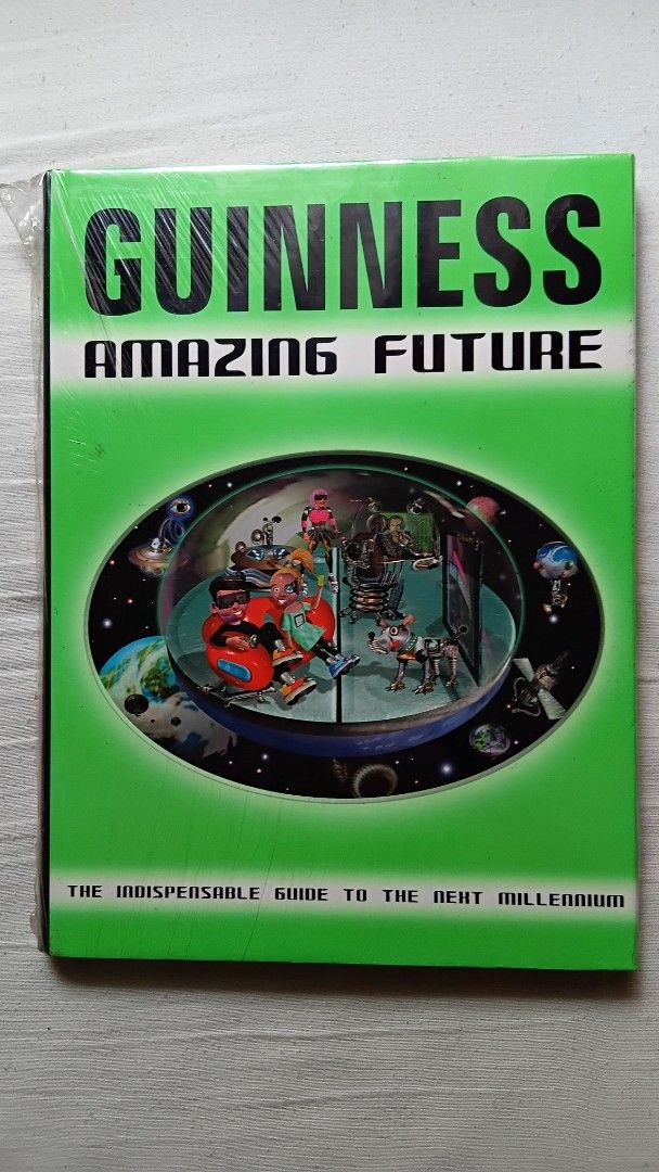 "Guinness Amazing Future" Book (Vintage) (Hardbound) (Category: Storybooks) located in Antipolo. Submitted by imperial_trader (Listing ID 1461643317, Image 1). Description: - RFS: personal emergency *NEGOTIABLE/OPEN TO OFFERS as well - offers will be considered until a deal is made (items are delivered to the buyer and payment is made) - auto accept price: Php 1,000 - unused, with original plastic - hardbound.
