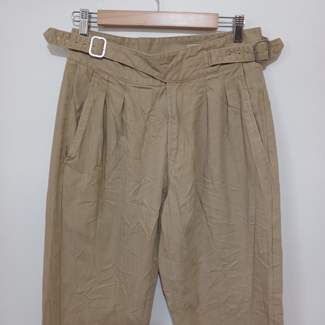 GURKHA PLEATED PANTS BY MADEN (Category: Chinos) located in Ozamiz City. Submitted by 2nd.sight (Listing ID 1461663714, Image 3). Description: *wash b4 wearing (fresh from bale) Size: medium on tag W: 30-32 L: 42 hem: 7.5 excellent-like new.