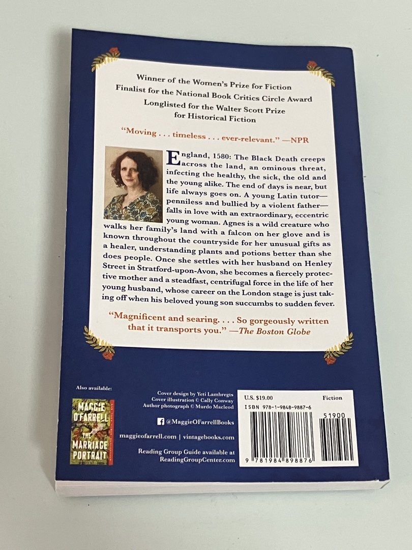 “Hamnet” by Maggie O’Farrell (Category: Storybooks) located in San Juan City. Submitted by vcfuentes03 (Listing ID 1461581764, Image 2). Description: - Bought in National Bookstore - Only read once.