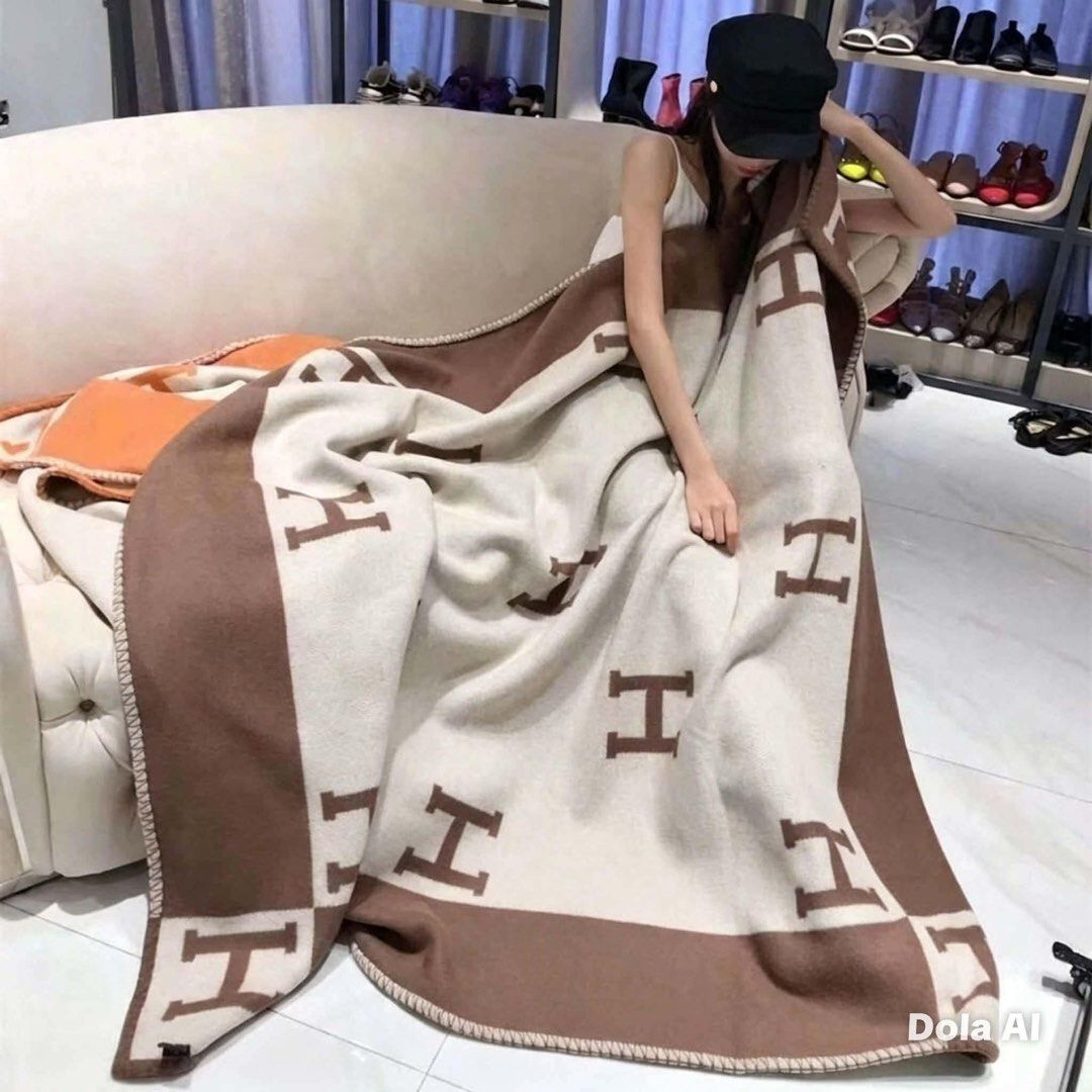 Hermes blancket onhand supersale (Category: Bedding & Towels) located in Manila. Submitted by brandedforlessph. (Listing ID 1461591765, Image 2). Description: limited stock 1st to pay basis .