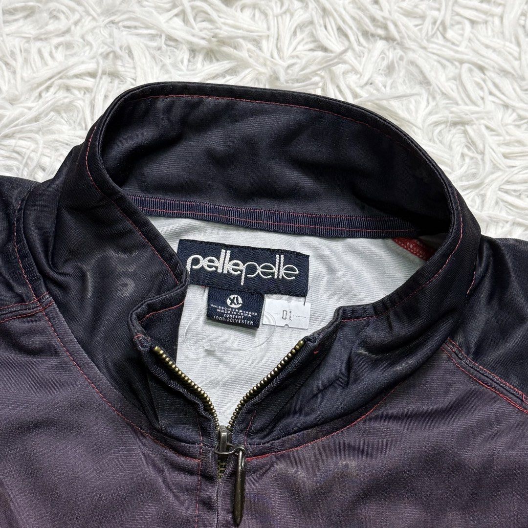 Hiphop / G-wear (Category: Coats, Jackets and Outerwear) located in Baguio. Submitted by sellingtonshop (Listing ID 1461575378, Image 3). Description: r1. Pelle pelle track jacket Size: XL Dimes: 31*28 Condition: good as new Issue: none Mine: 680 Steal: 780 Grab: 880.