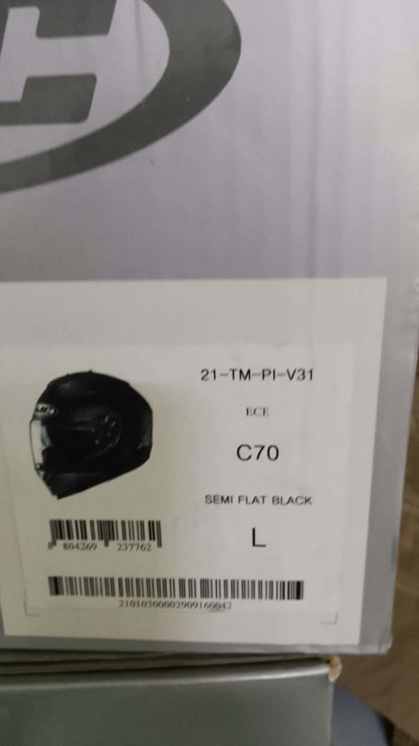 HJC HELMET C70 (Category: Helmets and other Riding Gears) located in Caloocan City. Submitted by jaaang2 (Listing ID 1461599213, Image 3). Description: HJC Helmet C70 Ref : 21-TM-PI-V31 Color : Black Size : Large Price : 6,000 SRP : 7,300.