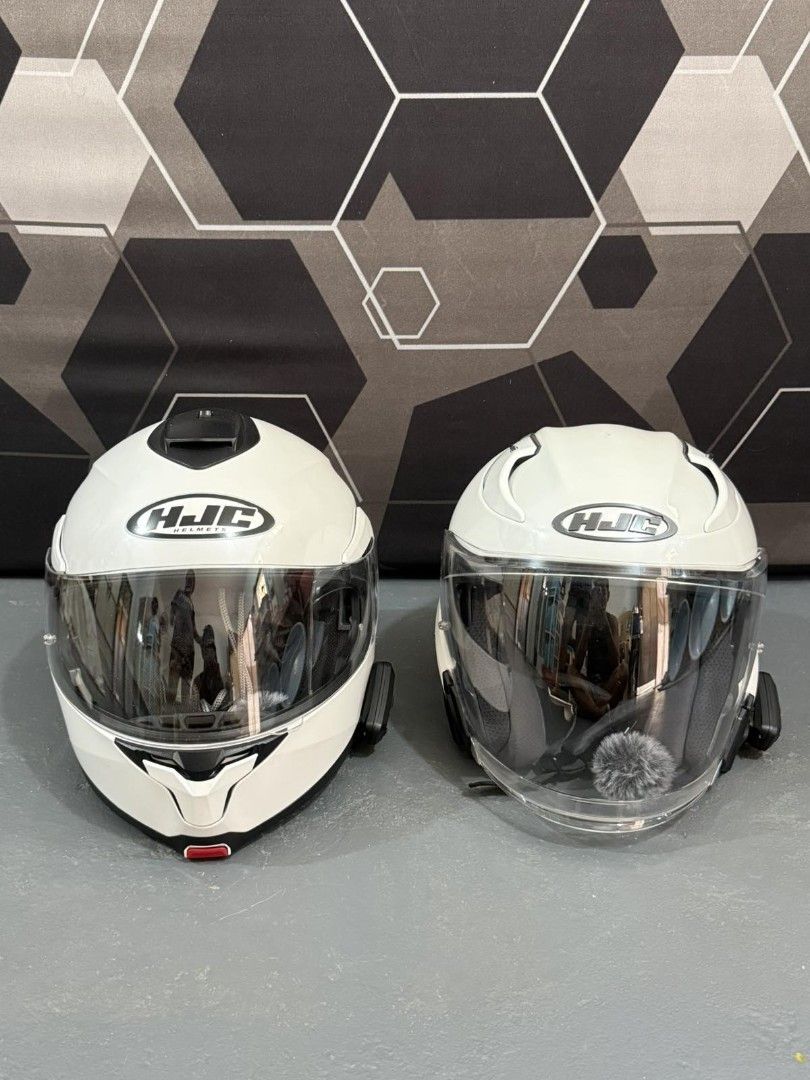 Hjc Helmet package (Category: Helmets and other Riding Gears) located in General Trias. Submitted by qwerty2015 (Listing ID 1461621709, Image 1). Description: *HJC Rpha 31 M ( Without Cardo ) SRP 28,000 -Selling this for only Price : 14,000 *HJC C91 Modular L ( Without Cardo ) SRP : 8,000 -Selling this for only Price : 6,500 For package deal 17,000 only.