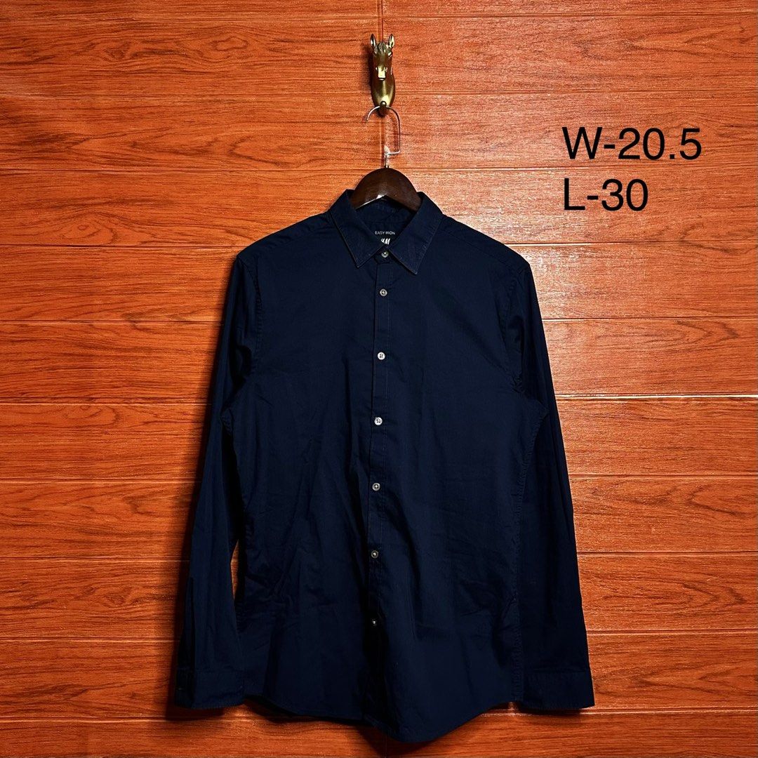 H&M Easy Iron Button down (Category: Formal Shirts) located in Quezon City. Submitted by donklasiko (Listing ID 1461580926, Image 2). Description: Condition: 9.5+/10 Pristine condition Issue: non Refer to the dimension 🤗 PM FOR MORE DETAILS NO RETURN, NO EXCHANGE & NO REFUND! ✅I ALSO ACCEPT TRADE/SWAP TO ANYTHING JUST DROP YOUR OFFER Please manage your expectations, this is a secondhand item. What you see is what you get 😊 💵MOP: GCASH, BDO or 
