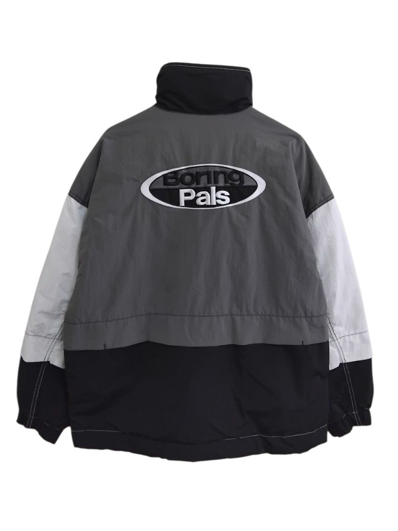 H&M x Boring Pals Boxy Oversized Nylon Jacket (Category: Coats, Jackets and Outerwear) located in Pasig City. Submitted by hustlexcurate (Listing ID 1461648471, Image 3). Description: H&M x Boring Pals Boxy Oversized Nylon Jacket Size S on tag fits LARGE Dimensions: 25X29.