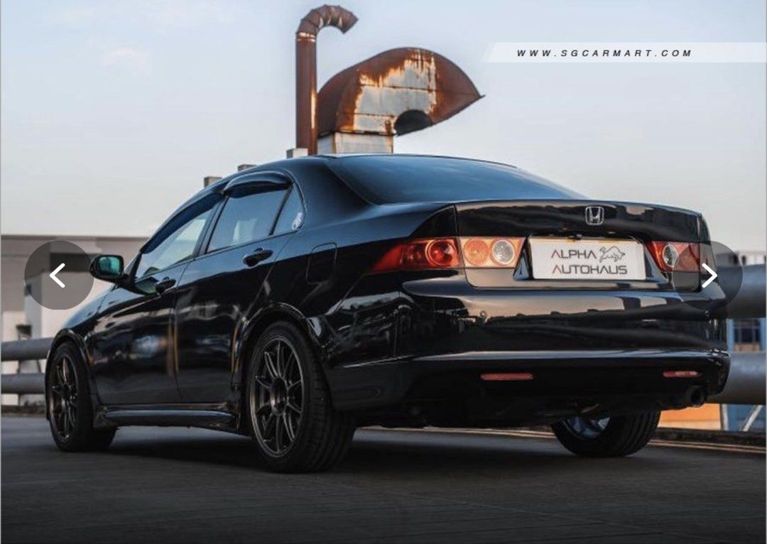 Honda Accord 2.0 (A) (Category: Used Cars) located in Singapore. Submitted by dsjnn (Listing ID 1460592008, Image 3). Description: 2007 Honda Accord CL7A • New window tint all round • Aftermarket radio with rear view camera • 18” Tommi rims (Nov 2025) • Giti Sport S2 tyres (Nov 2025) • XYZ adjustable coilovers (SK Garage, Oct 2025) • Focal front speakers & tweeters (April 2026) 🔧 Maintenance & Condition • Servicing records available, last at 194