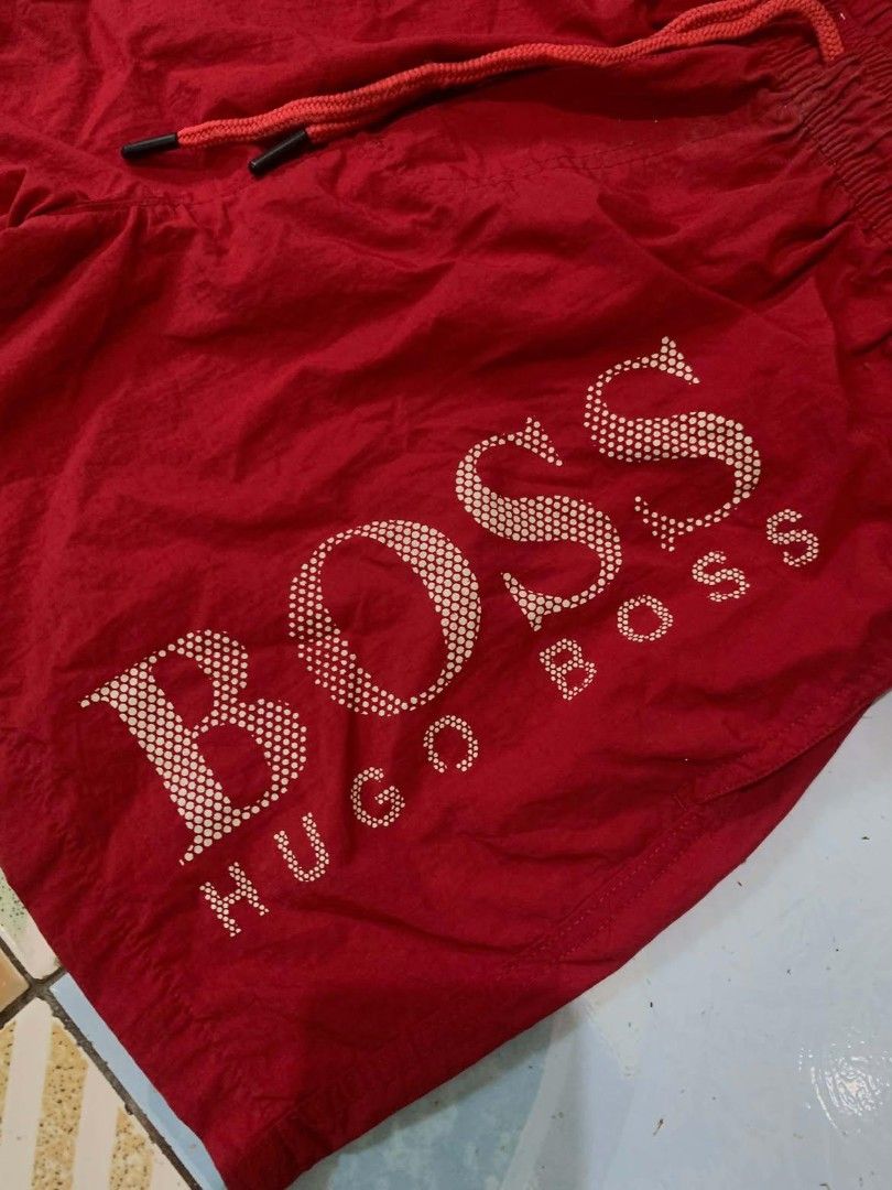 hugo boss nylon shorts (Category: Shorts) located in Manila. Submitted by trustthrift2002 (Listing ID 1461590014, Image 2). Description: hugo boss nylon shorts no issue free size waist up to 36 length 25 leg open 11-12.