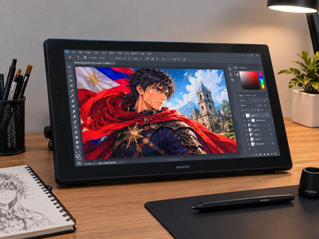 HUION Kamvas 22 Drawing Tablet with Pen Display (Category: Laptops & Notebooks) located in Marikina City. Submitted by gadget_spot.online (Listing ID 1461626211, Image 3). Description: FOR SALE: Huion Kamvas 22 Pen Display (Standard Variant - GS2201) Selling my personal Huion Kamvas 22. Gagamitin mo na lang, napaka-kinis at alagang-alaga! Perfect para sa mga digital artists, animators, multimedia students, o 3D modelers na naghahanap ng malaking 