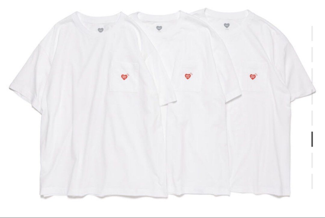 Human made POCKET T-SHIRT 白色1件 （分類：T-shirt、恤衫、有領衫）位於 Hong Kong。 由 brightphoenix_7286f2 提交（商品編號 1461569343，圖片 1）。簡介： 全新 s size 賣1件。