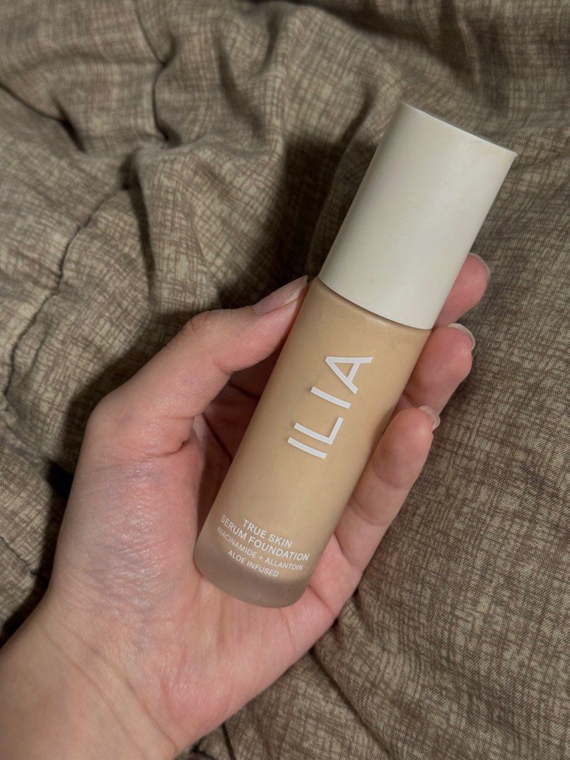 Ilia True Skin Serum Foundation (Category: Makeup) located in Manila. Submitted by glossywife (Listing ID 1461563350, Image 1). Description: 90% full Shade is Sf.25 Mindoro Mop: GCash / Bank Transfer Mod: GrabExpress / Lalamove / J&T.