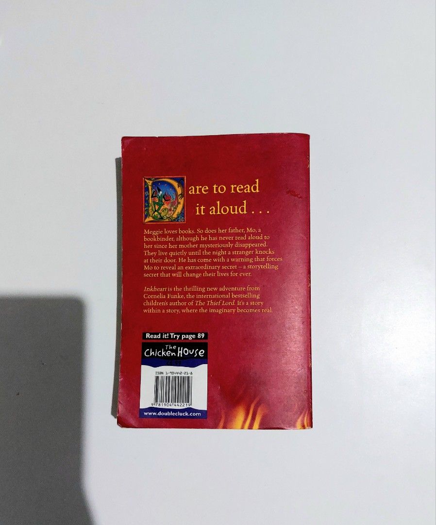 Inkheart by Cornelia Funke (Category: Storybooks) located in Tanauan. Submitted by solanathriftph (Listing ID 1461714755, Image 2). Description: 📚 major bookshelf clean out / clearance sale ~ — RFS: decluttering my bookshelves and switching to digital books — MOP: Gcash | fast shipping *feel free to send a message if you wish to negotiate the price :).