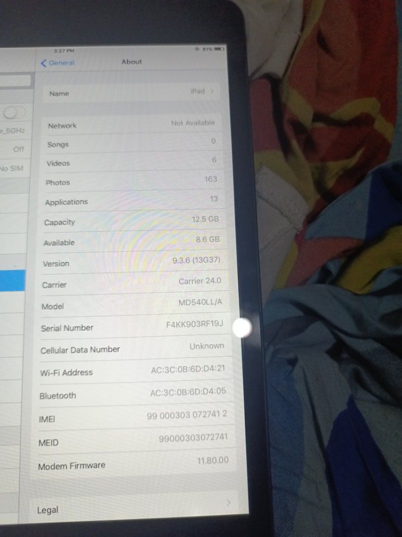 Ipad mini 1st gen (Category: iPad) located in Manila. Submitted by aerycha (Listing ID 1461711600, Image 3). Description: .