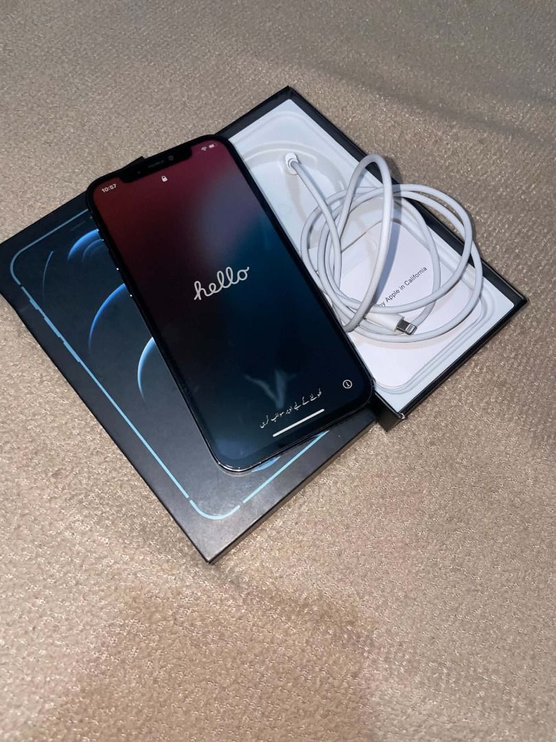 iPhone 12 Pro 512GB (negotiable malamang) (Category: iPhone 12 Series) located in Caloocan City. Submitted by pure.supremo1101 (Listing ID 1461643408, Image 2). Description: - iPhone 12 Pro - 512GB Storage - Stunning Pacific Blue color - Complete set with box and charger North Caloocan, Metro Plaza Meetup gogoxpress para sa malayo (sagot ni buyer sf) luzon - 80 visayas - 120 mindanao - 200.