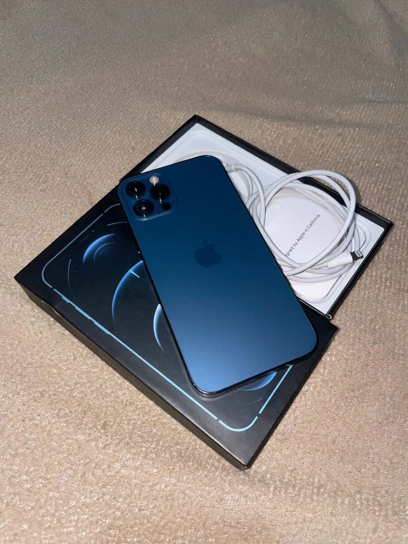 iPhone 12 Pro 512GB (negotiable malamang) (Category: iPhone 12 Series) located in Caloocan City. Submitted by pure.supremo1101 (Listing ID 1461643408, Image 3). Description: - iPhone 12 Pro - 512GB Storage - Stunning Pacific Blue color - Complete set with box and charger North Caloocan, Metro Plaza Meetup gogoxpress para sa malayo (sagot ni buyer sf) luzon - 80 visayas - 120 mindanao - 200.