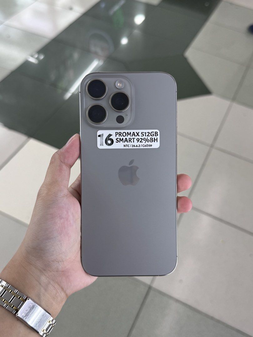IPHONE 16 PROMAX 512GB 92%BH SMARTLOCK NTC VARIANT (Category: iPhone 16 Series) located in San Juan City. Submitted by ainahgadgetsshop (Listing ID 1461570503, Image 1). Description: IPHONE 16 PROMAX 512GB SMARTLOCK SEPTEMBER 2026 STALL #: XB-07 FOR SALE | TRADE / SWAP PASS SA MGA SCAMMERS / THIRD PARTY (RFS: Buy and Sell) ⬇️DETAILS⬇️ •512 GB (Other storage is also available) •Natural (Other color is also available but price may vary) •92%bh •NTC