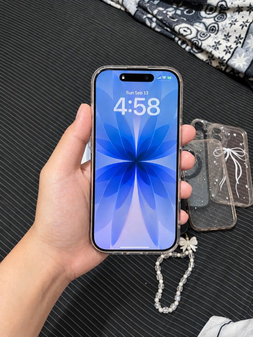 Iphone 17 (Category: Cases & Sleeves) located in Caloocan City. Submitted by gentlehorse.103 (Listing ID 1461578369, Image 3). Description: ‎Iphone 17 ‎256gb ‎92BH ‎Physical sim and Esim ‎No repair ‎No issue ‎All working ‎STILL UNDER WARRANTY ‎ ‎With box, tempered, and cases ‎ ‎FOR ATTENTION FOR ONLY ANG POSTED, ORIG PRICE IS 43,999 FIXED ‎ ‎Cainta location ‎can do meet up for malalayo ‎OPEN ADD SWAP ‎ ‎.