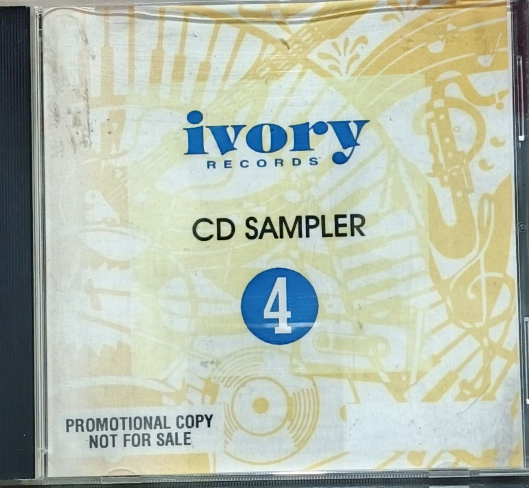 Ivory Records CD Sampler Volume 4 Promotional Copy (Category: CDs & DVDs) located in Manila. Submitted by ruelcabrer77078 (Listing ID 1461771555, Image 1). Description: - Ivory Records CD Sampler Volume 4 - Promotional Copy - Not For Sale - Features artists: Roselle Nava, Jojo Abellana, The Company, and more - Includes tracks from albums: 'Say It Again', 'Jojo Abellana', 'Gnash' - Excellent compilation for collectors.