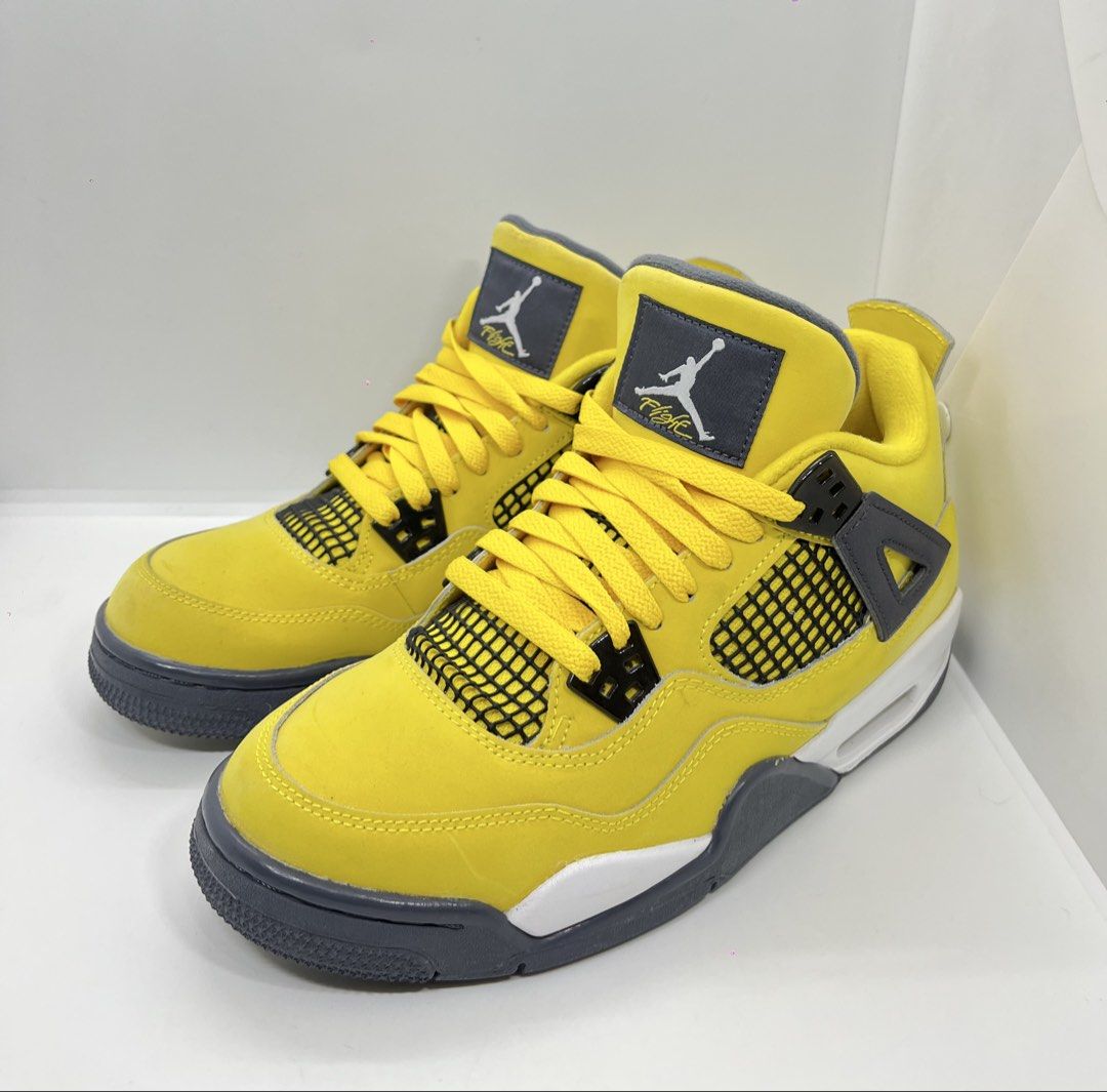 Jordan 4 Lightning (Category: Sneakers) located in Bacoor. Submitted by truecrease (Listing ID 1461698241, Image 1). Description: Jordan 4 Lightning Size 7y - Used Once ₱3,000 !!ALWAYS BUYING NEW AND USED PAIRS “You’ll Know It’s Loved When It’s Creased” “Use it till it’s Creased” #NikePh #SwooshPh #Jordan4 #Lightning #TrueCrease.