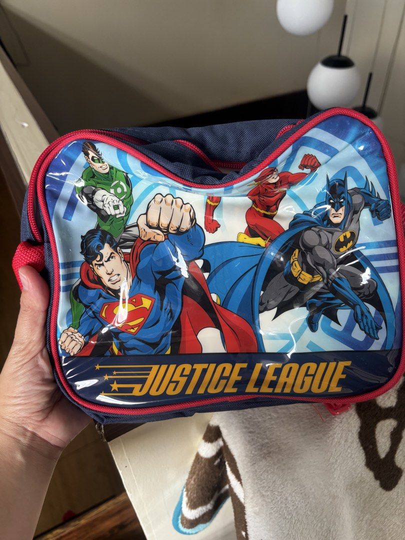 Justice League Small Lunch Bag (Category: Babies & Kids Fashion) located in Quezon City. Submitted by dearbento.boutique (Listing ID 1461620680, Image 1). Description: Justice League Small Lunch Bag Ideal for preschool. ₱390.00.