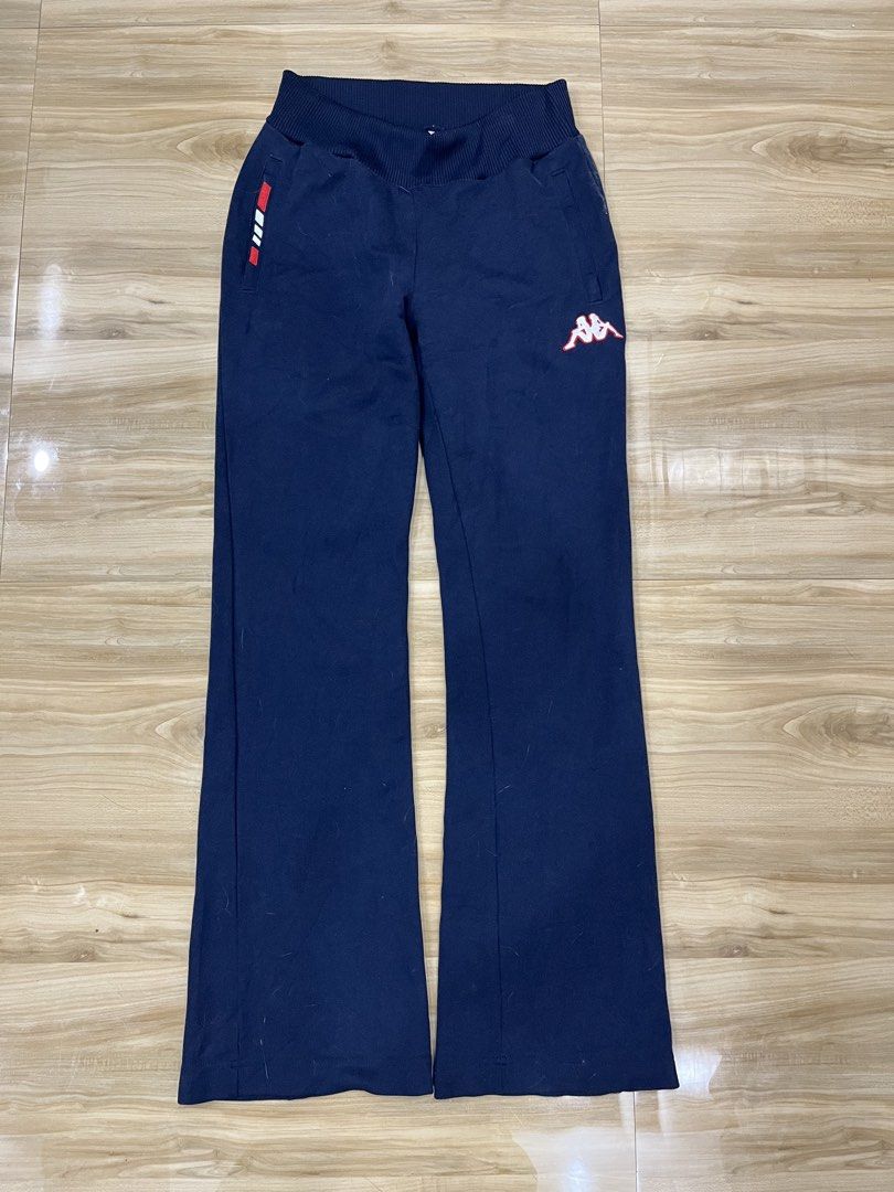 Vintage Track Pants (Category: Other Bottoms) located in Angeles City. Submitted by thriftsij (Listing ID 1461765225, Image 1). Description: - Vintage Navy blue Kappa track pants - Size S - Kappa logo on front - 'England' text on back - Elastic waistband with drawstring - Flare leg style - Ideal for casual wear or sports .