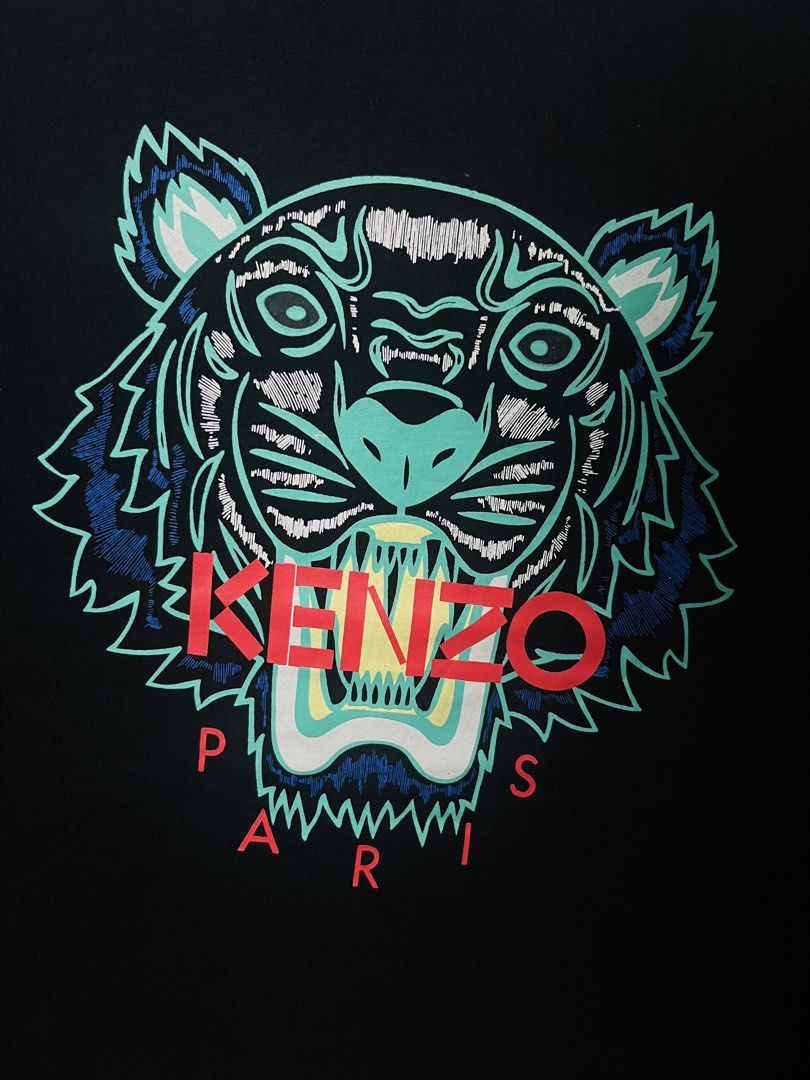 Kenzo Paris Tiger Print Shirt (Category: Tshirts & Polo Shirts ) located in Navotas City. Submitted by y2kikaystuff (Listing ID 1461780938, Image 2). Description: Kenzo Paris Tiger Print Shirt Large Dimension: 21W 29L Issue: Cut washtag Excellent condition From 350 down to 200 only Pm me.