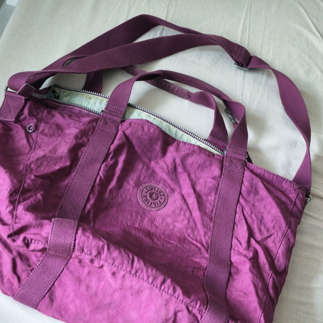 Kipling | Purple Nylon Duffel Bag with Shoulder Strap (Category: Shoulder Bags) located in Taguig. Submitted by tureesha (Listing ID 1461698149, Image 1). Description: RFS: Decluttering 📌 PLEASE READ BEFORE SENDING AN OFFER 📸 CONDITION • As described and shown in photos. Please review all photos and the description before offering. Feel free to ask for more photos or details, happy to send. ✅ ALL SALES ARE FINAL • No returns or refunds once han
