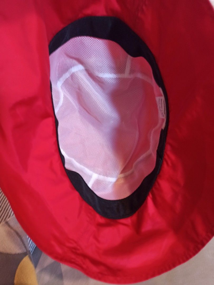 Kolwin Red Bucket Hat all weather (Category: Hats & Beanies) located in Caloocan City. Submitted by rtarellano (Listing ID 1461566144, Image 3). Description: - Brand: Kolwin all weather hat - Color: Red - Material: Nylon - Origin: Made in Indonesia - Features: Great for sunny days, outdoor activities, casual wear - Design: Simple and classic - Portability: Easy to pack and carry.