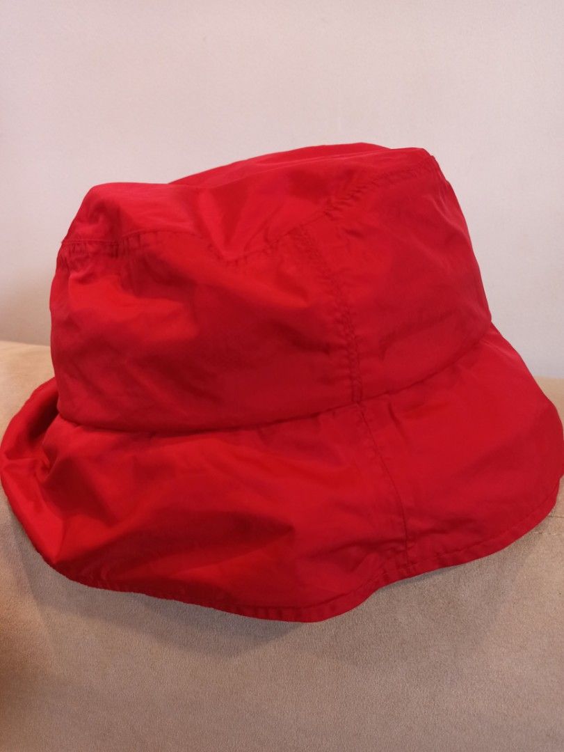Kolwin Red Bucket Hat all weather (Category: Hats & Beanies) located in Caloocan City. Submitted by rtarellano (Listing ID 1461566144, Image 2). Description: - Brand: Kolwin all weather hat - Color: Red - Material: Nylon - Origin: Made in Indonesia - Features: Great for sunny days, outdoor activities, casual wear - Design: Simple and classic - Portability: Easy to pack and carry.