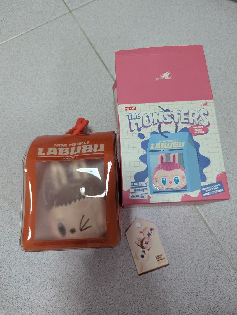 Labubu squishy (Category: Designer & Blind Box Toys) located in Singapore. Submitted by tallgreentea (Listing ID 1461663158, Image 1). Description: authentic from pop mart selling to clear space. brand new, only 1 available.