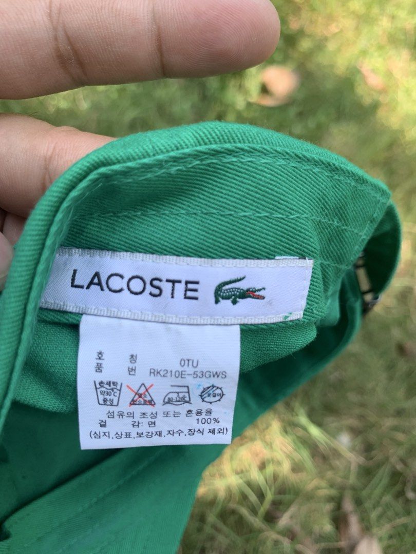 Lacoste (Category: Caps & Hats) located in Alubijid. Submitted by braecel17 (Listing ID 1461703968, Image 3). Description: Lacoste color rate 9.5/10 issue: minimal stain buts washable .