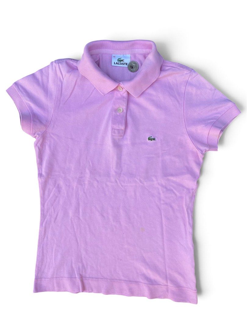 LACOSTE LIGHT PINK POLO SHORT SLEEVE (Category: Others Tops) located in Bacolod City. Submitted by truk_thrift (Listing ID 1461597705, Image 1). Description: .