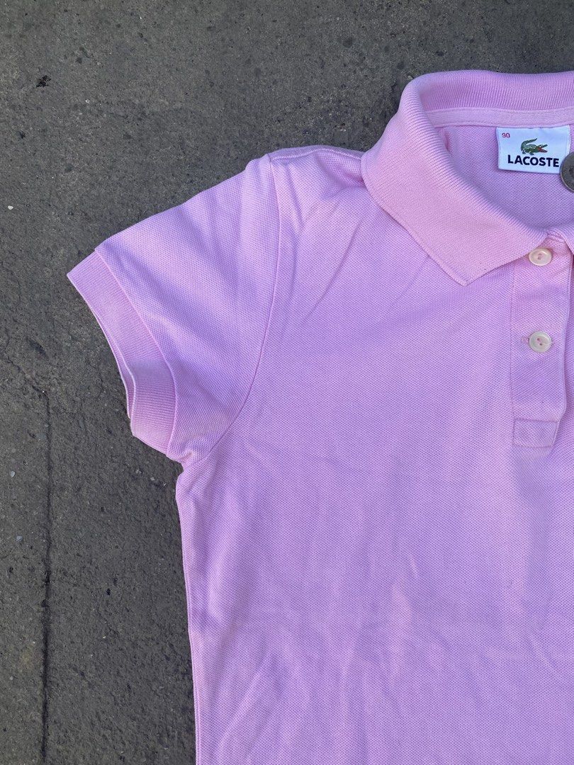 LACOSTE LIGHT PINK POLO SHORT SLEEVE (Category: Others Tops) located in Bacolod City. Submitted by truk_thrift (Listing ID 1461597705, Image 2). Description: .