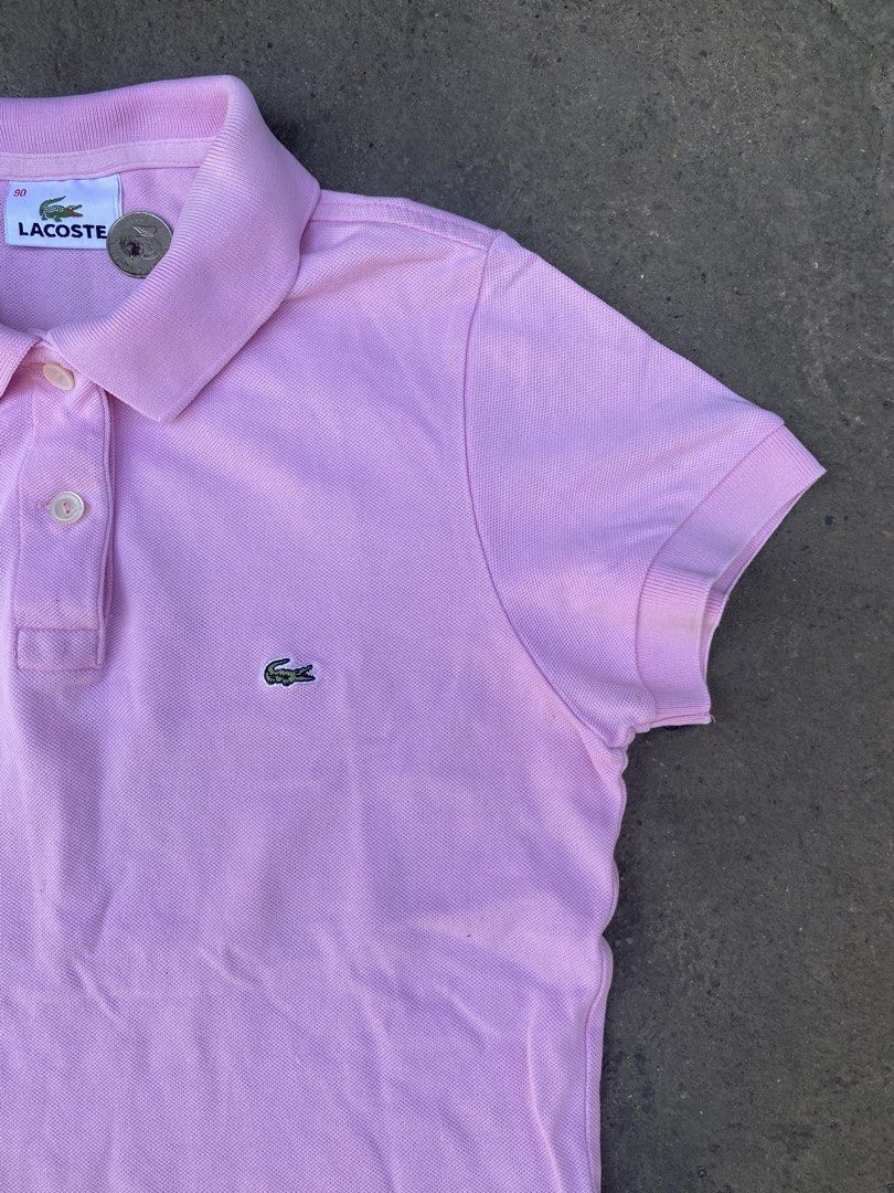 LACOSTE LIGHT PINK POLO SHORT SLEEVE (Category: Others Tops) located in Bacolod City. Submitted by truk_thrift (Listing ID 1461597705, Image 3). Description: .